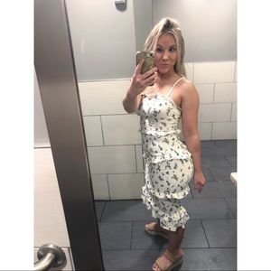 No Boundaries floral fitted dress